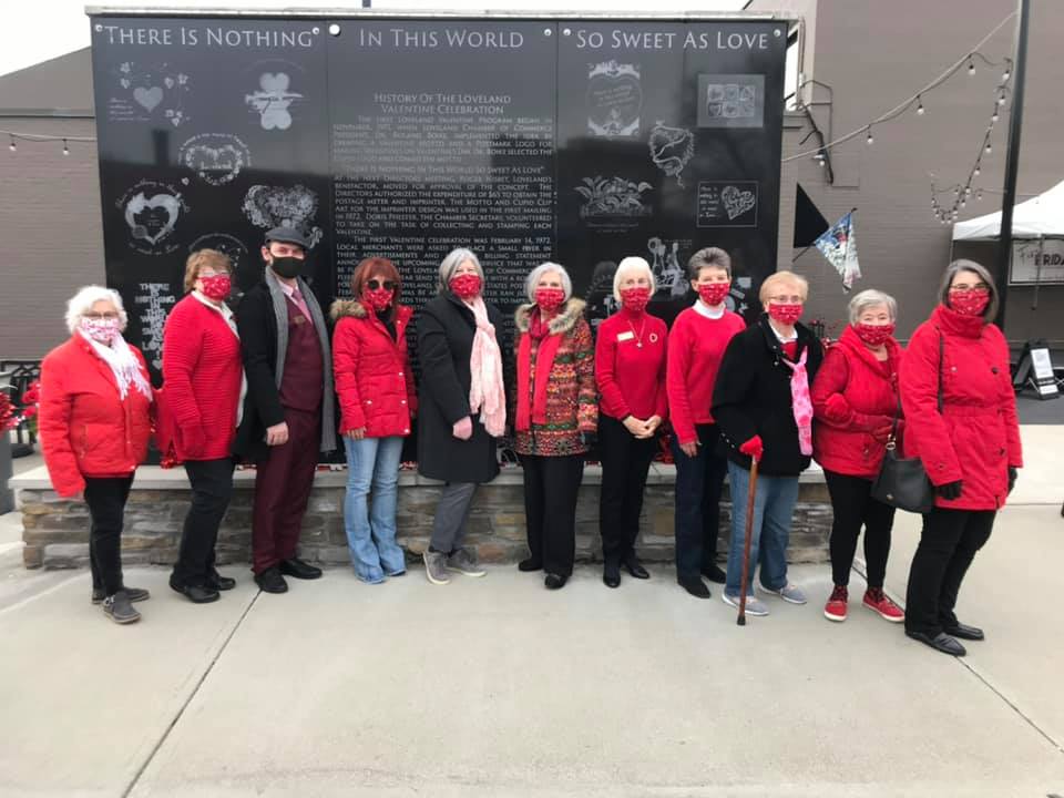 women in red