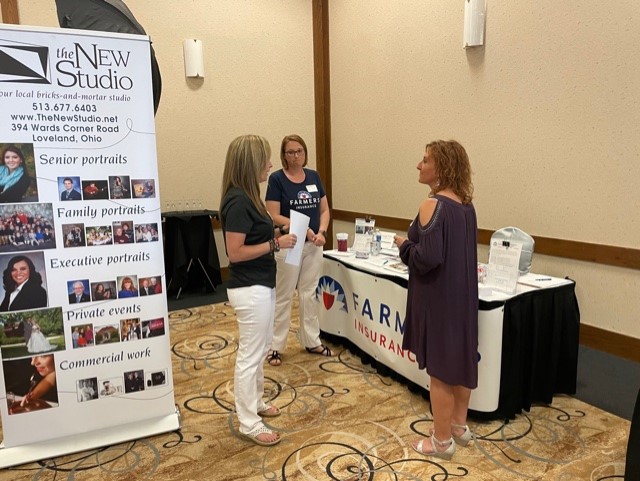 women at vendor fair